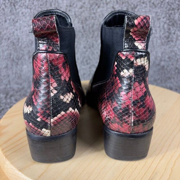 Naturalizer Hailey Chelsea Boot Womens 8.5 Snakeskin Print Ankle Booties - Picture 4 of 7